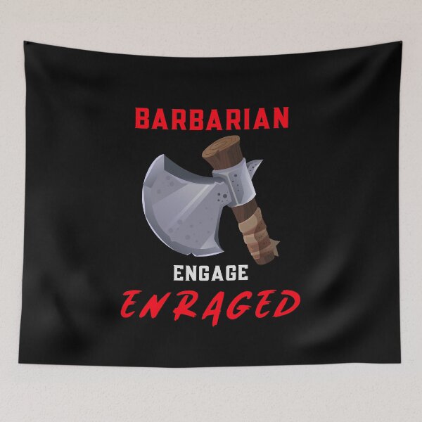Item preview, TableTop RPG Barbarian Dungeons Dragons Rage Shirt Design designed and sold by Figmenter.