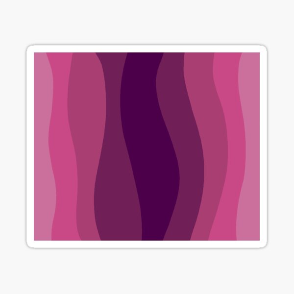 Pink and Purple Wavy Lines Sticker