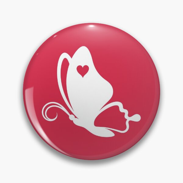Item preview, Beautiful white butterfly with a heart on a red background  designed and sold by Deviser.