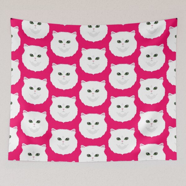 Item preview, White Persian Cat designed and sold by threeblackdots.
