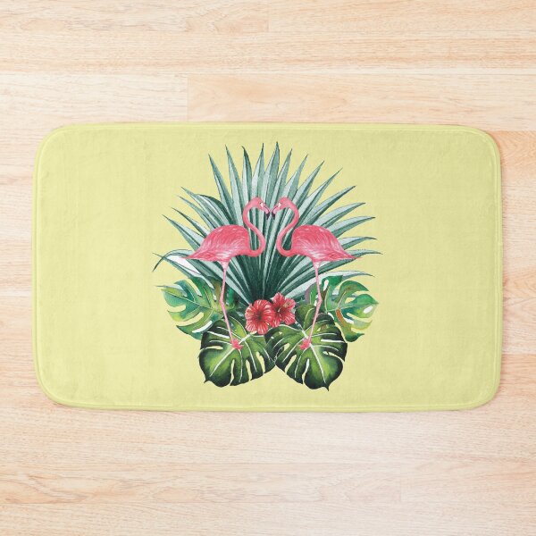 Item preview, Flamingo Pair, Flamingo Couple, Tropical and Summer Theme Art Design designed and sold by WildMuse44.