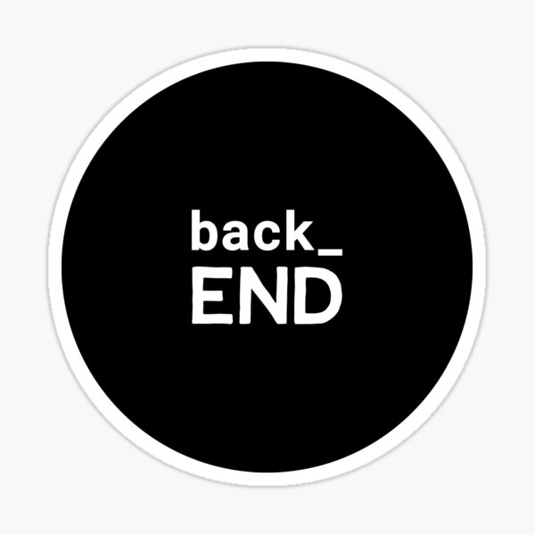 Back End Developer Sticker