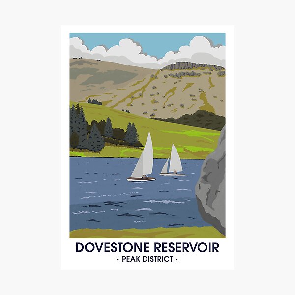 Item preview, Dovestone Reservoir - Peak District designed and sold by Inflict Design.