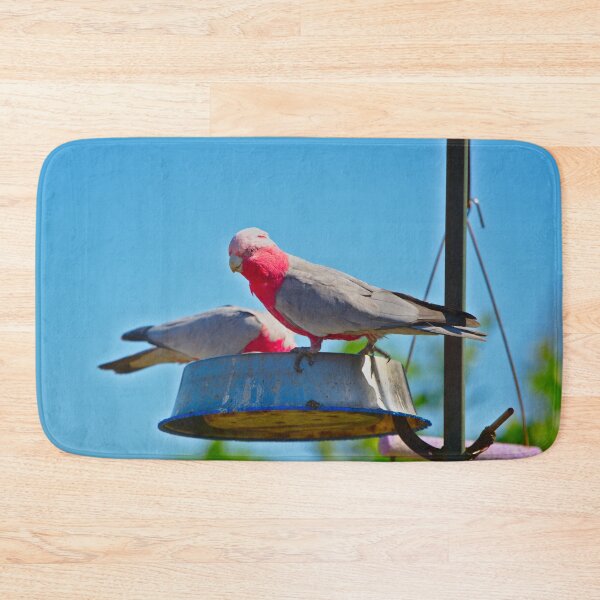 Item preview, A Pair of Pink And Grey Galahs Feeding In A Garden designed and sold by Jason Gilbert.