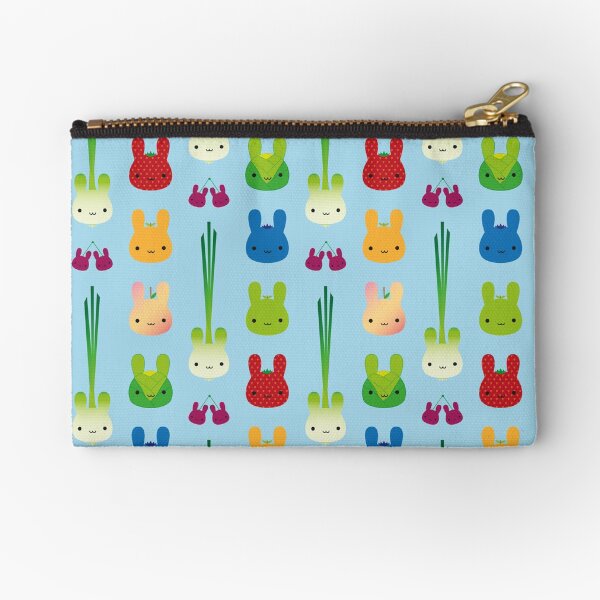 Kawaii Bunny Fruit & Vegetables Zipper Pouch