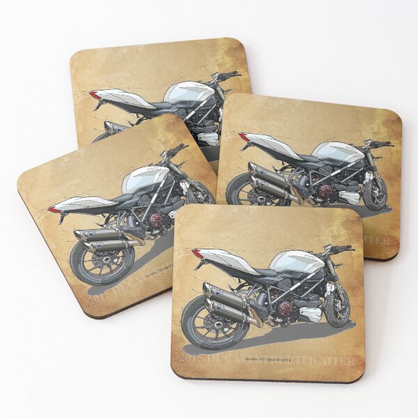 Item preview, 2015 Ducati Streetfighter Original Drawing Vintage Background designed and sold by drawspots.
