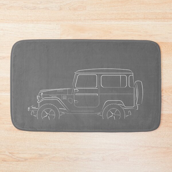Item preview, Toyota Land Cruiser FJ40 - profile stencil, white designed and sold by mal-photography.