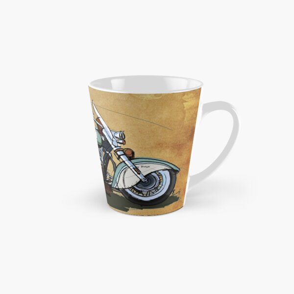vintage moto ducat orange original gift for motorcycles lovers Coffee Mug  by drawspots