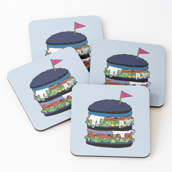 Item preview, Finger Burger- Blue designed and sold by CuriousEyeball.