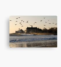 Narragansett Towers Morning Walk Canvas Print