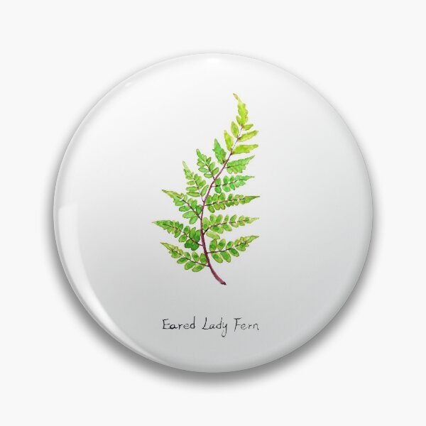 Item preview, hand painted eared lady fern watercolor  designed and sold by SelenePaintings .
