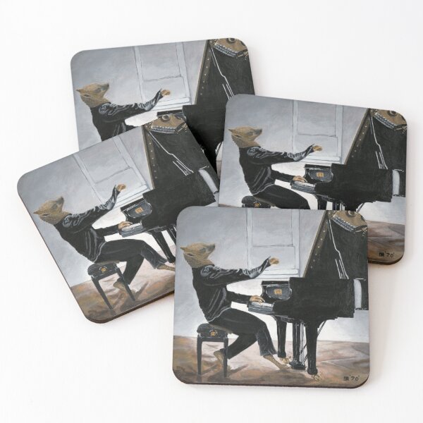 Item preview, Hyena Pianists Fantasy Image designed and sold by HelmsArt.