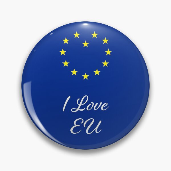 Item preview, I Love EU | Style 1 | EU Flag Heart designed and sold by SJ Designs.