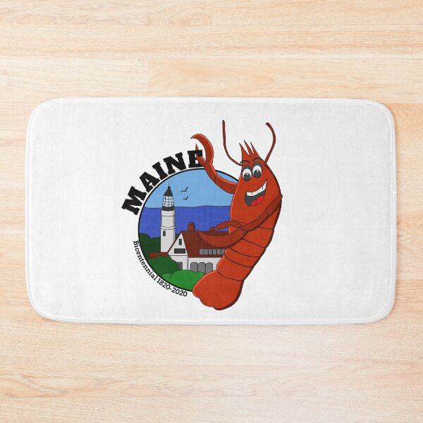 Item preview, Maine 1820-2020 200th Bicentennial Lobster with Lighthouse designed and sold by KobelskiDesigns.