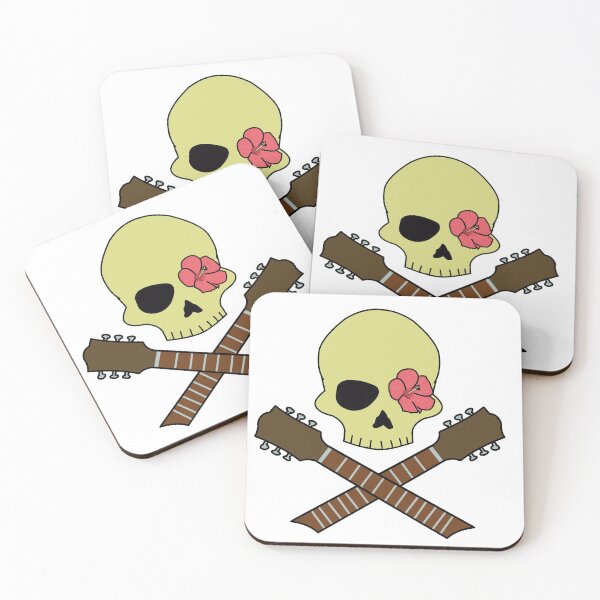 Item preview, Rockabilly guitar skull designed and sold by vanderValk-art.