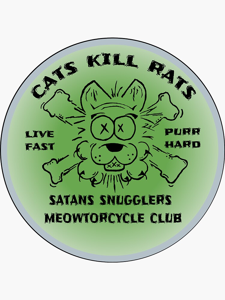 Cats Kill Rats Logo Sticker For Sale By Lfph Redbubble cats-kill-rats-logo-sticker-for-sale-by-lfph-redbubble