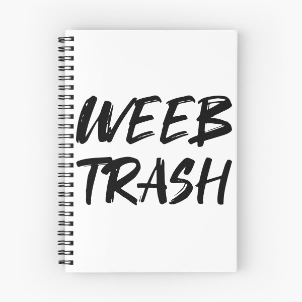 Item preview, WEEB TRASH Brush Style (black version) designed and sold by Crapt.