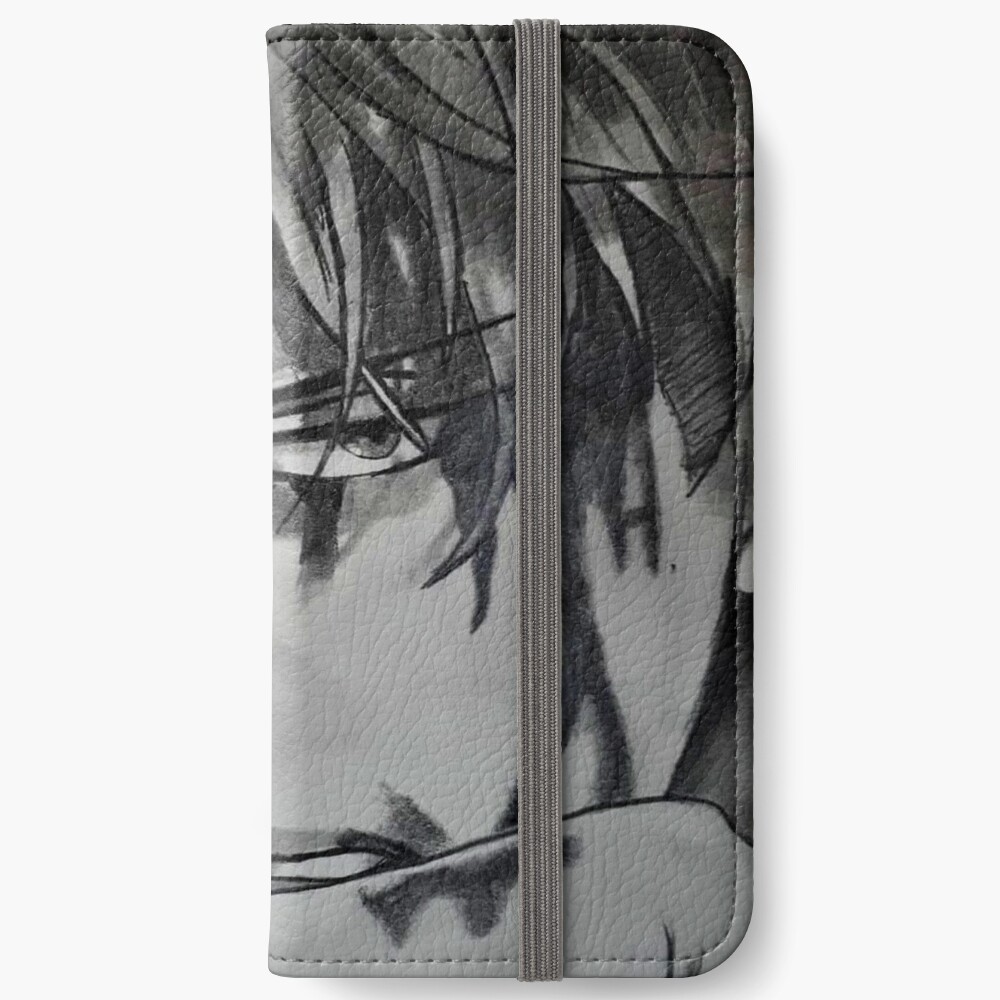 Captain Levi Ackerman Attack On Titan Pencil Art Drawing Iphone Wallet By Jo Style Arts Redbubble