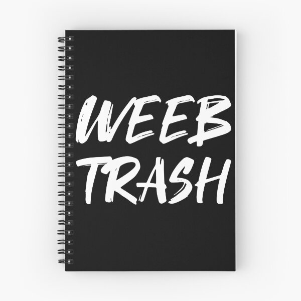 Item preview, WEEB TRASH Brush Style (white version) designed and sold by Crapt.