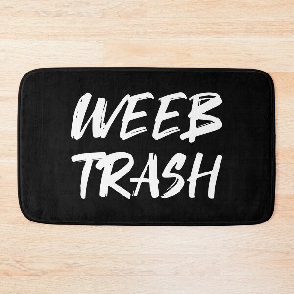 Item preview, WEEB TRASH Brush Style (white version) designed and sold by Crapt.