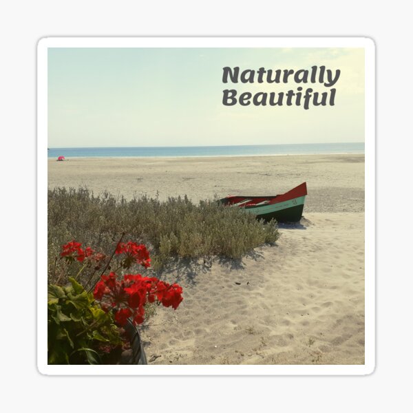 Naturally Beautiful Sticker