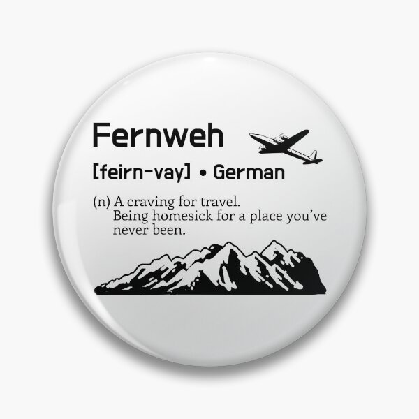 Item preview, Fernweh - Wanderlust - The mountains call designed and sold by NerdySherds.