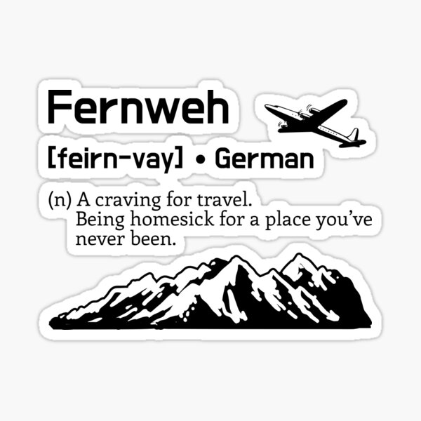 Artikel-Vorschau von Fernweh - Fernweh - Die Berge rufen, designt und verkauft von NerdySherds.