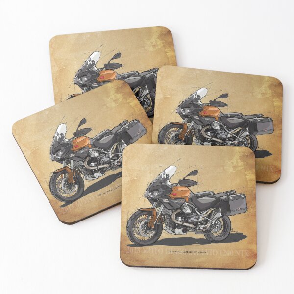 Item preview, 2013 Moto Guzzi Stelvio 1200 NTX Original Drawing Vintage Background designed and sold by drawspots.