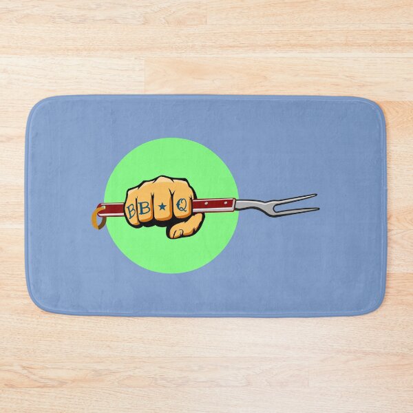 Item preview, BB*Q Tattoo Knuckles with barbecue fork designed and sold by GorillaFarm.