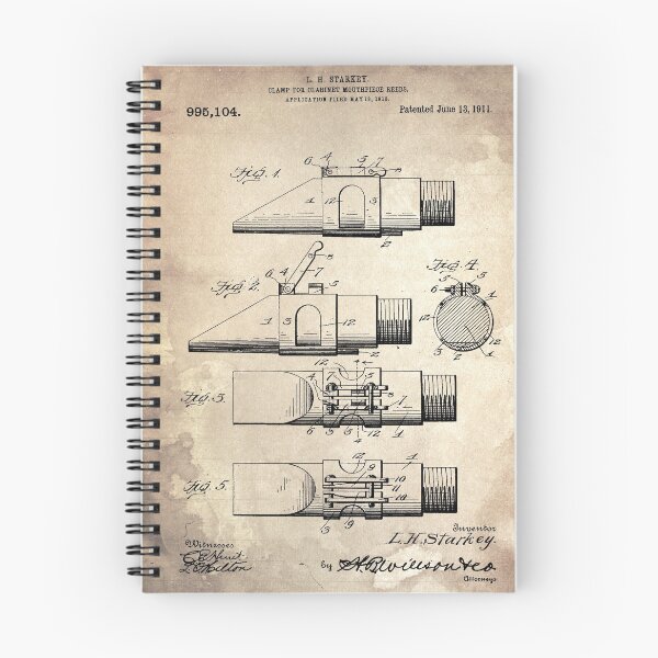 Item preview, CLAMP FOR CLARINET MOUTHPIECE REEDS Patent Year 1910 designed and sold by drawspots.