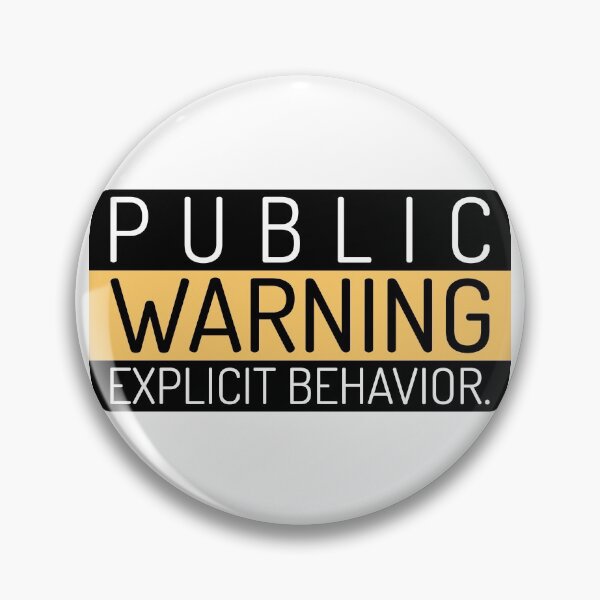 Item preview, Public Warning designed and sold by Lavish & Company Designs.