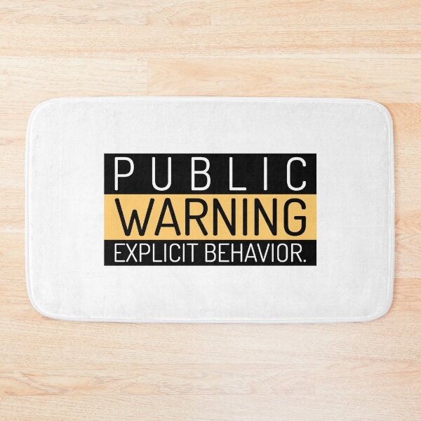 Item preview, Public Warning designed and sold by Lavish & Company Designs.