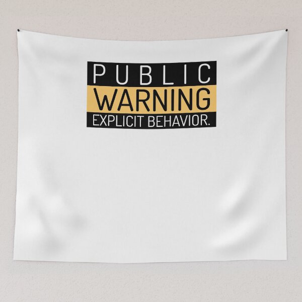 Item preview, Public Warning designed and sold by Lavish & Company Designs.