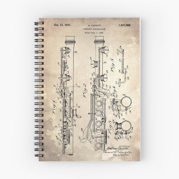 Item preview, CLARINET CONSTRUCTION Patent Year 1930 designed and sold by drawspots.