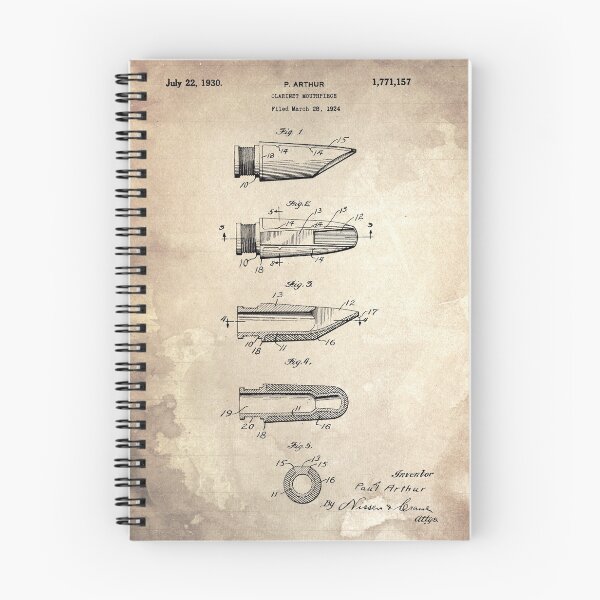 Item preview, CLARINET MOUTHPIECE Patent Year 1924 designed and sold by drawspots.