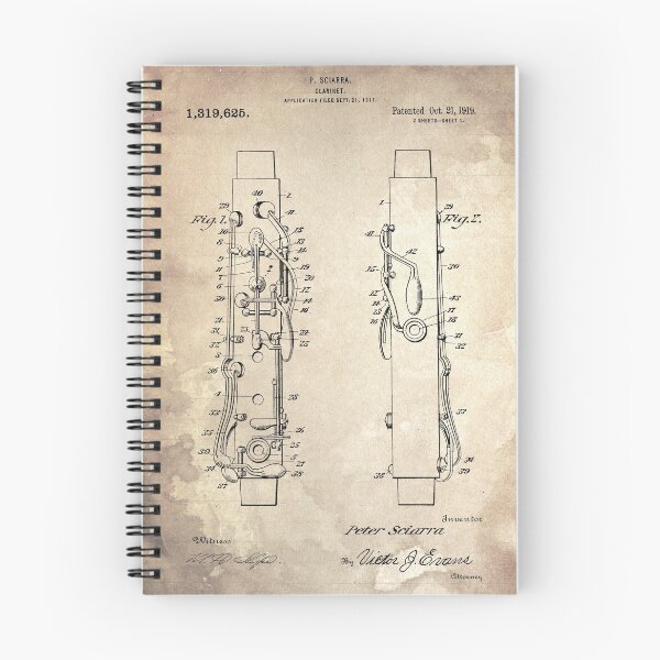 Item preview, CLARINET Patent Year 1917 designed and sold by drawspots.