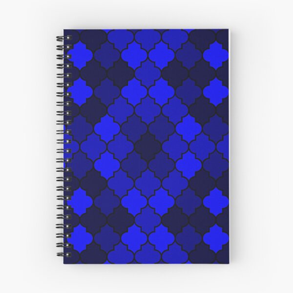 Item preview, Shades Of Navy Blue Quatrefoil Pattern designed and sold by rewstudio.