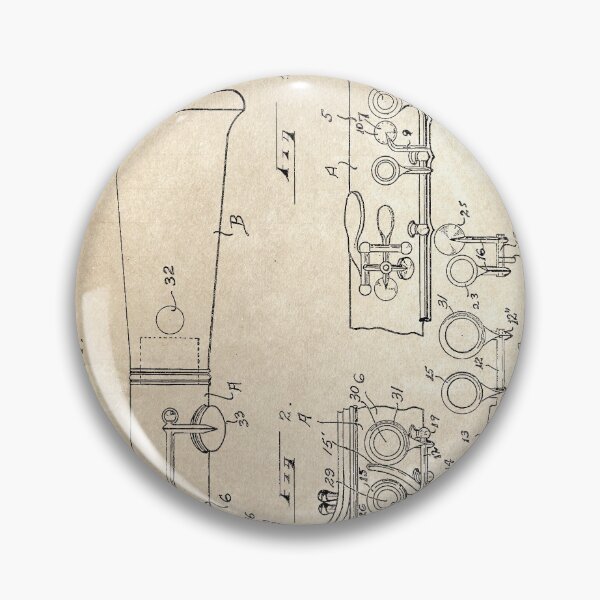 Item preview, CLARINET Patent Year 1946 designed and sold by drawspots.