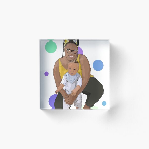 Mom and son Acrylic Block