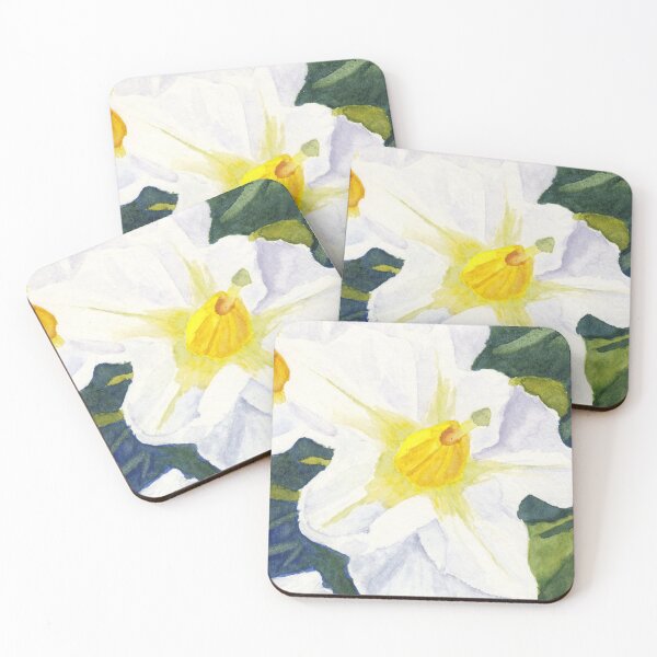 Item preview, Ode To Georgia #2 - White Potato Blossoms designed and sold by The Elderberry Blossom.