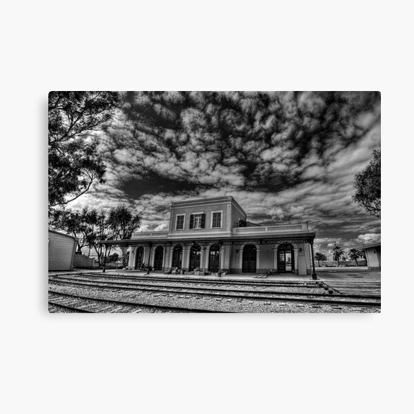 at the haunted station house Canvas Print