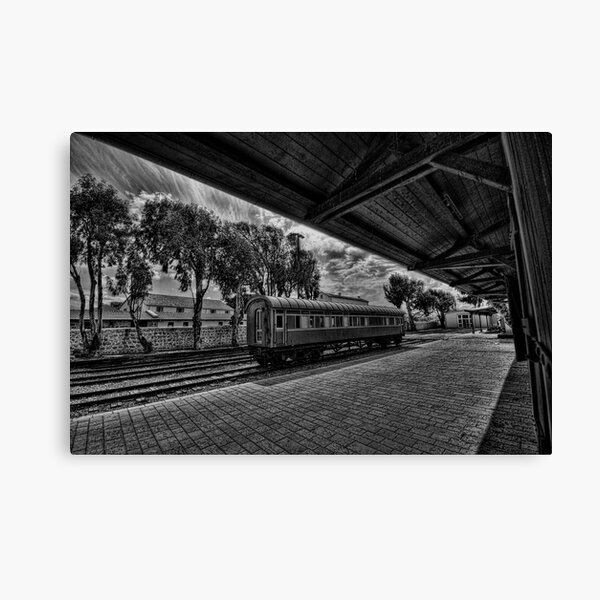 Moring dream at the train station Canvas Print