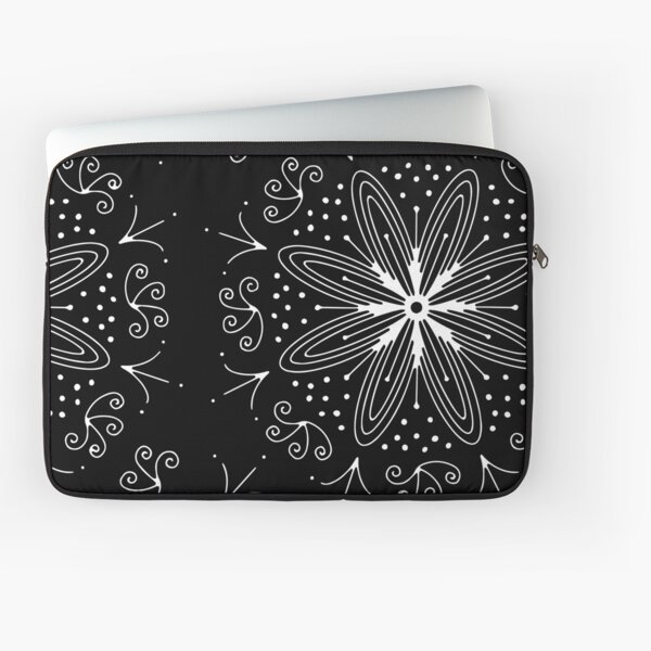 Mandala Swirl Collection Floral Seamless Surface Pattern Laptop Sleeve