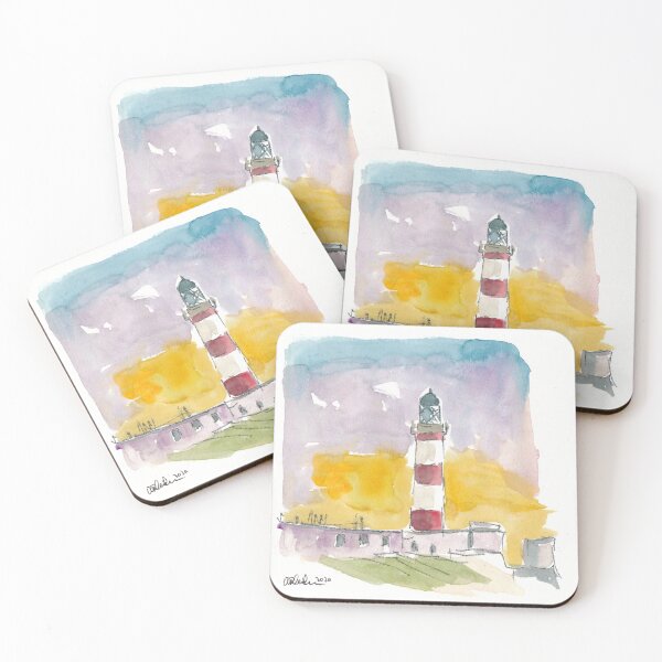 Item preview, Eilean Glas Lighthouse at Sunset in Scotland designed and sold by artshop77.