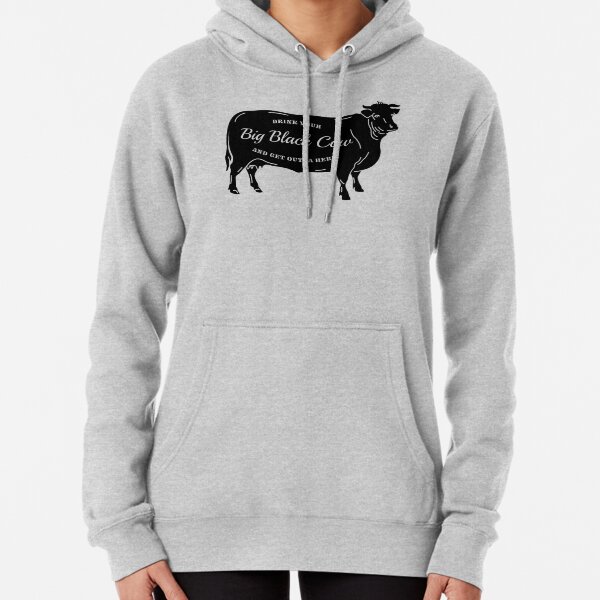 Big Black Cow Pullover Hoodie