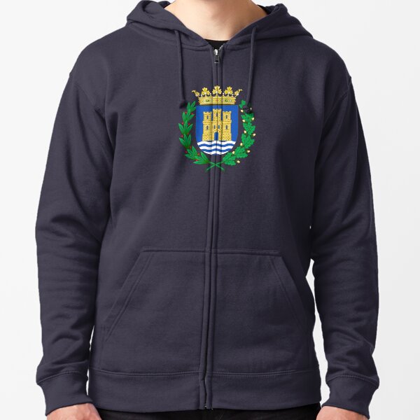 Escudo de armas de Alcalá de Henares, España Sudadera con capucha y cremallera