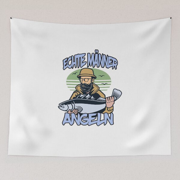 Item preview, Real men go fishing angler fisherman saying designed and sold by JonasDesign.