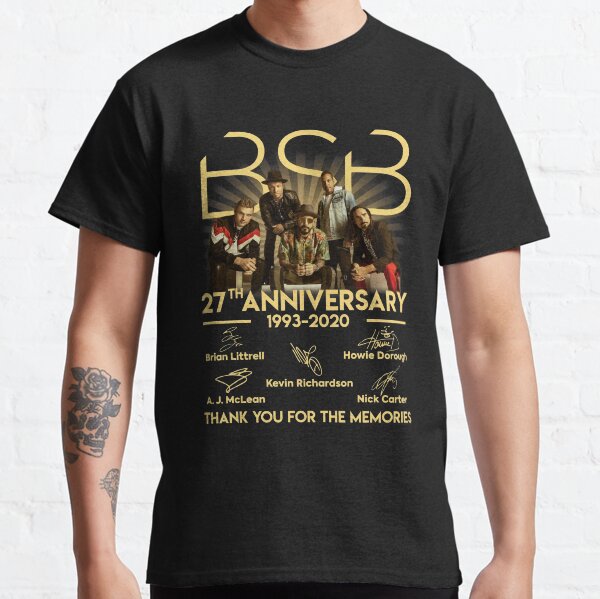 BSB.Backstreet Boys.27 ° aniversario 1993-2020 Signature Camiseta clásica