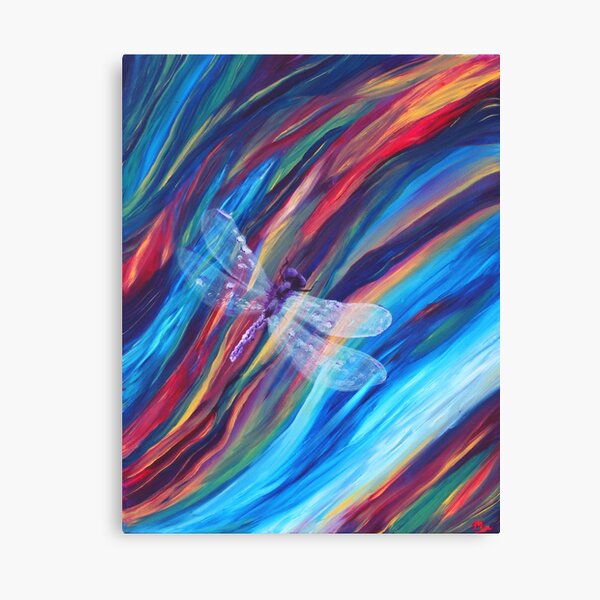 Purple Dragonfly Canvas Print