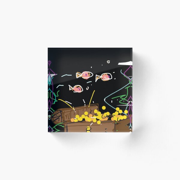 Treasure black Acrylic Block